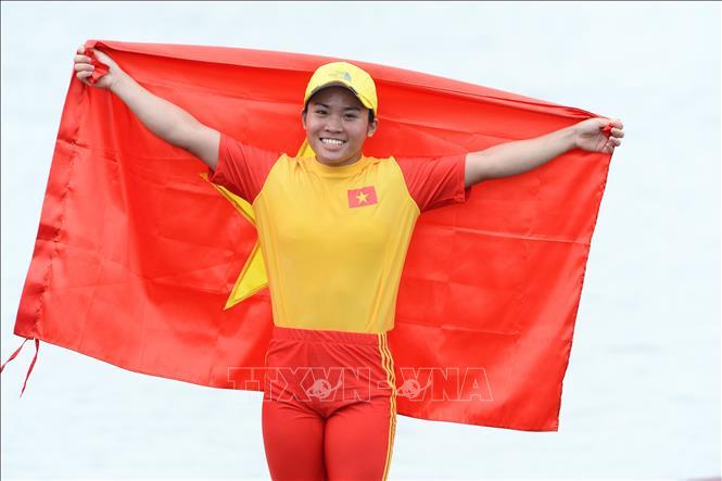 Tay chèo vừa giành vé dự Olympic Nguyễn Thị Hương cũng đã giành một Huy chương Vàng ở nội dung thuyền đơn nữ (C1 500m). Ảnh minh họa: Minh Đức/TTXVN