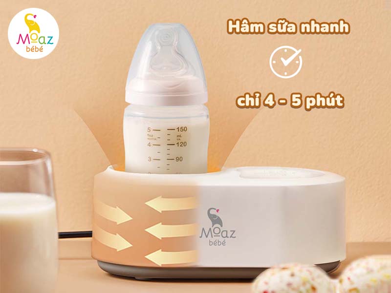 Máy hâm sữa Moaz BéBé là thiết bị hữu ích cho mẹ bỉm