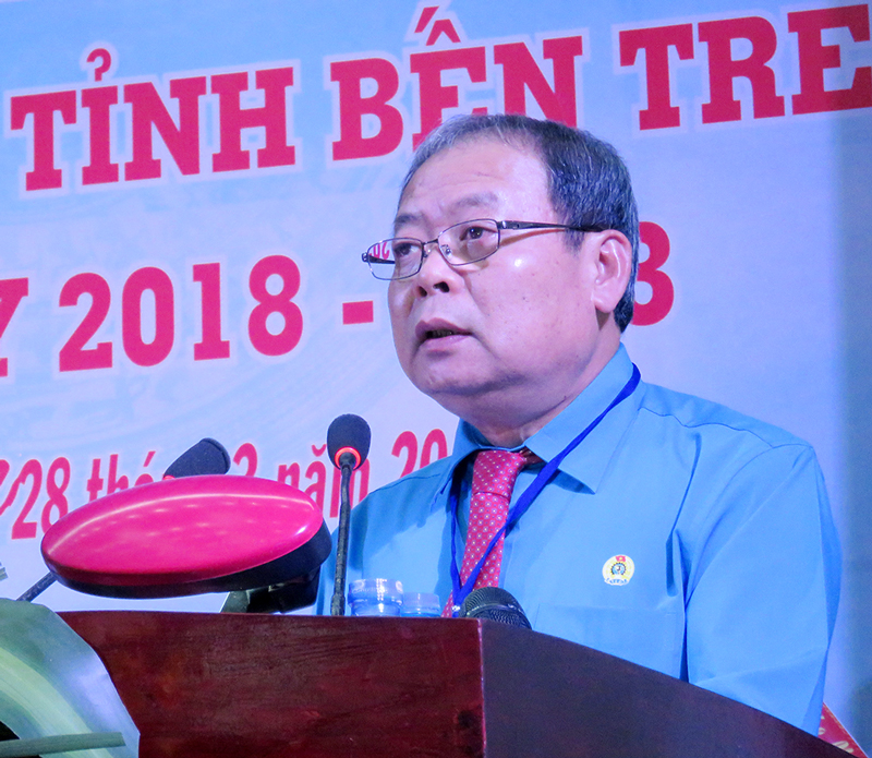 Công đoàn lấy chức năng đại diện, bảo vệ là hoạt động cốt lõi Phó chủ tịch Tổng LĐLĐ Việt Nam Trần Văn Lý. Ảnh: TQ