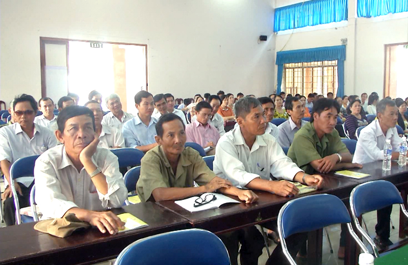 Tập huấn phương pháp và tổ chức hoạt động thiết chế văn hóa ở cơ sở Đại biểu tham dự lớp tập huấn. Ảnh: Lê Chẳn
