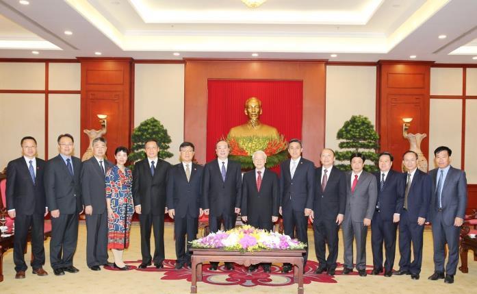 Tổng Bí thư Nguyễn Phú Trọng tiếp Đoàn đại biểu Đảng Cộng sản Trung Quốc.