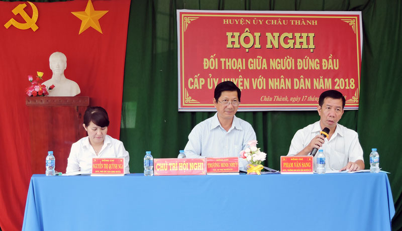 Châu Thành tổ chức nhiều cuộc đối thoại trực tiếp với dân trong năm “Dân vận chính quyền”.