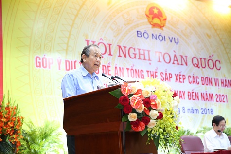 Phó thủ tướng Trương Hòa Bình phát biểu tại Hội nghị - Ảnh: VGP/Lê Sơn