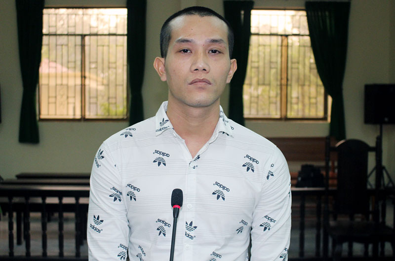 Bị cáo Nguyễn Đức Công Toàn tại phiên tòa hình sự sơ thẩm ngày 23-8-2018.