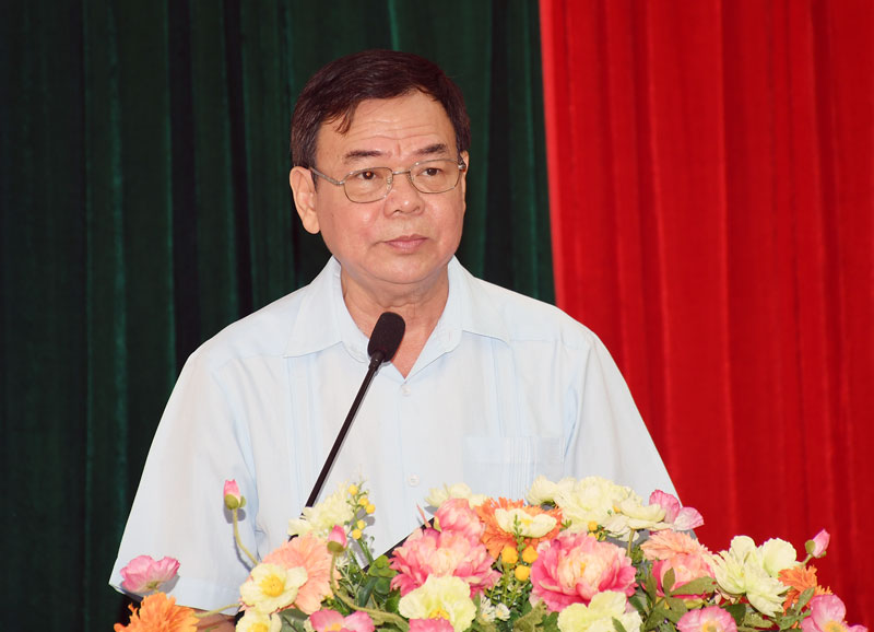 Bí thư Tỉnh ủy Võ Thành Hạo phát biểu khai mạc.