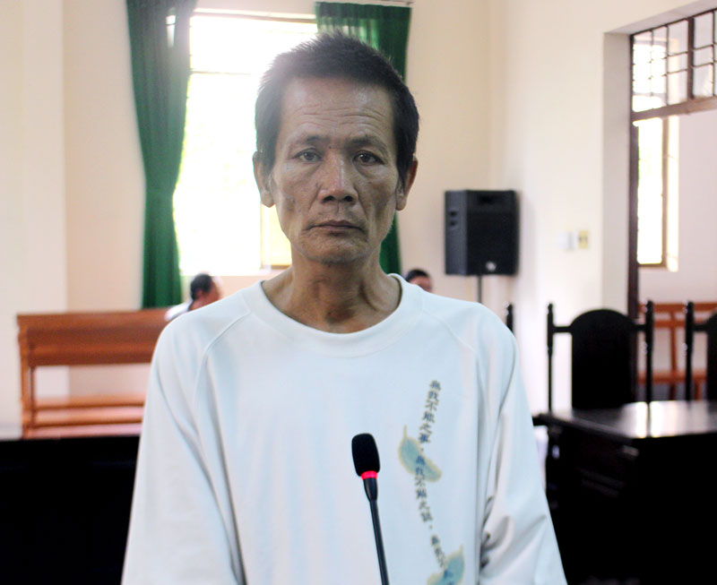 Mua bán ma túy, bị phạt 7 năm 6 tháng tù Bị cáo Lê Văn Tâm tại phiên tòa hình sự sơ thẩm ngày 19-9-2018. Ảnh: H. Đức