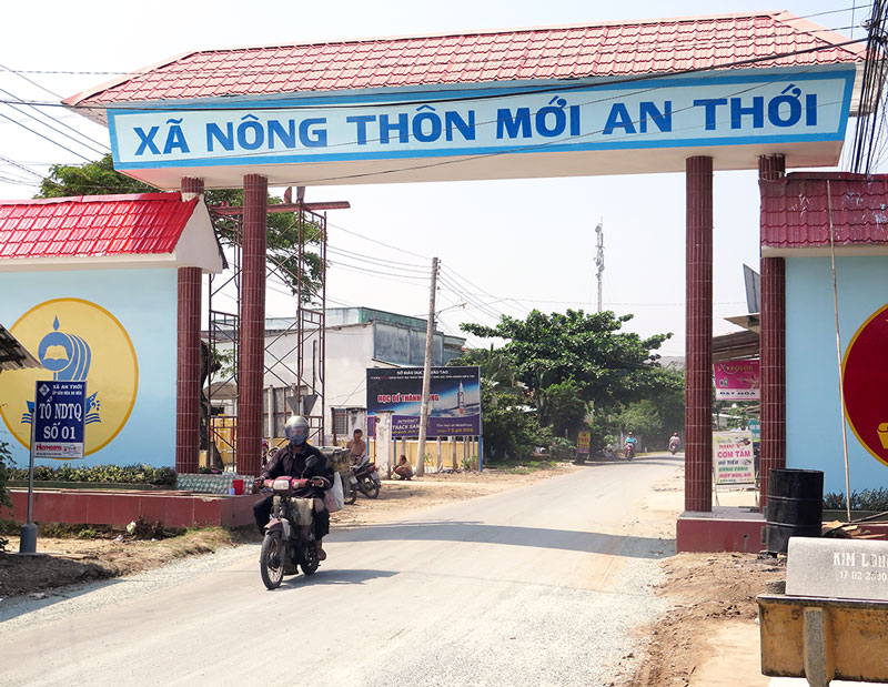 Xây dựng nông thôn mới làm thay đổi tích cực bộ mặt xã An Thới.