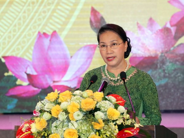 Chủ tịch Quốc hội dự Lễ kỷ niệm 60 năm Ngày Bác Hồ về thăm Bắc Ninh Chủ tịch Quốc hội Nguyễn Thị Kim Ngân phát biểu tại lễ kỷ niệm. Ảnh: Trọng Đức/TTXVN