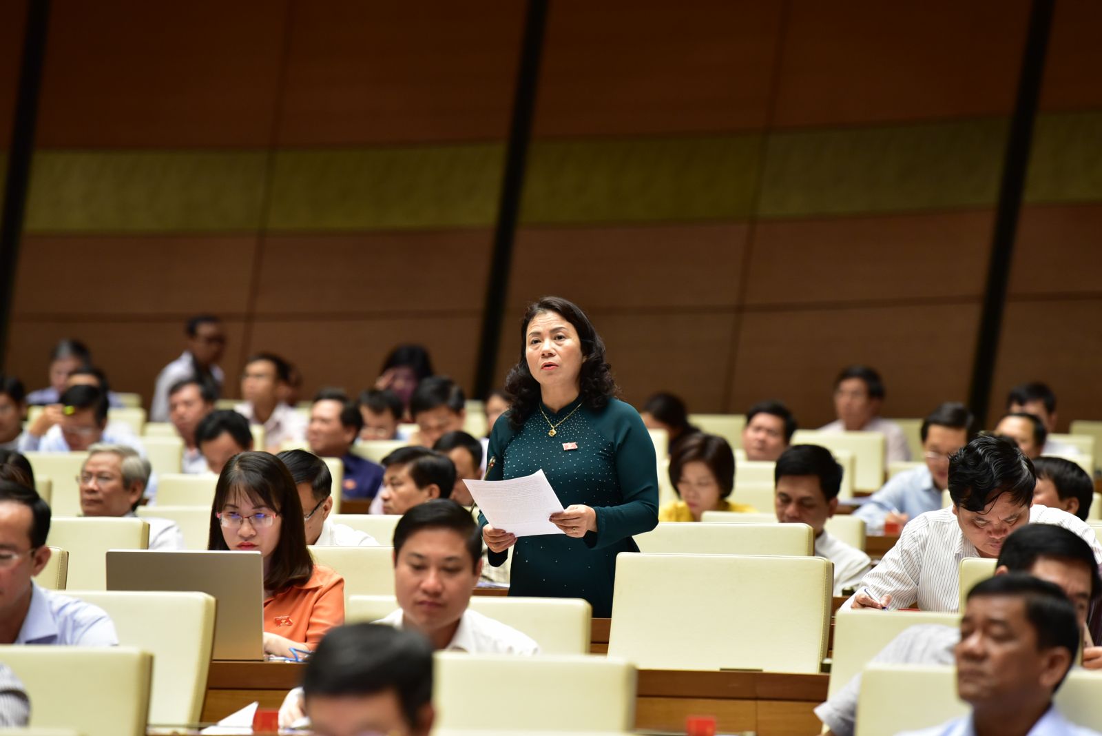 Xác định rõ vị trí, chức năng của Cảnh sát biển Việt Nam Đại biểu Lê Thị Nguyệt (đoàn Vĩnh Phúc)