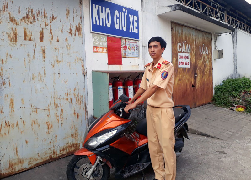 Xe mô tô Airblade bị mất năm 2000 tại Q. Phú Nhuận, TP. Hồ Chí Minh. Ảnh: Hữu Trí