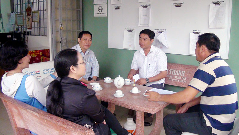 Các huyện, ngành khẩn trương ứng phó bão số 9 Phó chủ tịch UBND thành phố Nguyễn Trúc Lâm kiểm tra công tác phòng, tránh bão số 9. Ảnh:Phương Thảo