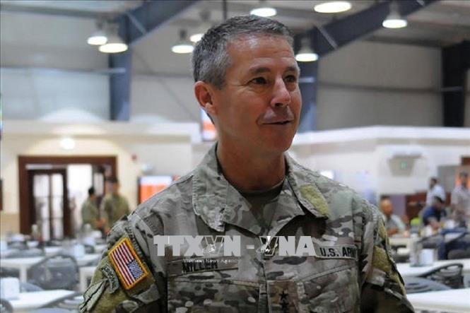 Tư lệnh các lực lượng Mỹ tại Afghanistan kiêm Chỉ huy Sứ mệnh hỗ trợ kiên quyết của Tổ chức Hiệp ước Bắc Đại Tây Dương (NATO), Tướng Austin Scott Miller. Ảnh: Military/TTXVN