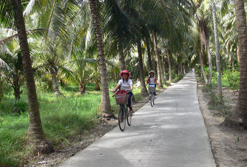 Hệ thống giao thông nông thôn ở Phong Nẫm phát triển.