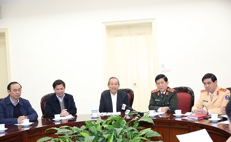 Phó thủ tướng Trương Hòa Bình chủ trì cuộc họp - Ảnh: VGP/Lê Sơn