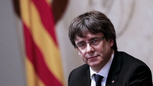 Lãnh đạo cao nhất của phong trào ly khai Catalonia là ông Carles Puigdemont không xuất hiện trong phiên Toà ngày 12-2-2019. Ảnh: CNBC News