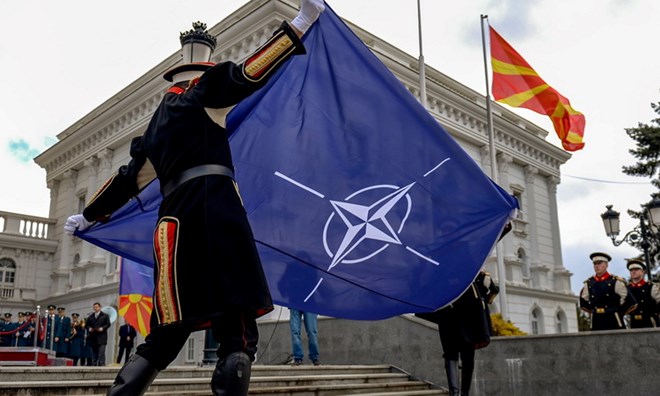 Macedonia chính thức đổi tên thành Cộng hòa Bắc Macedonia Macedonia đổi tên thành Cộng hòa Bắc Macedonia. Nguồn: EPA