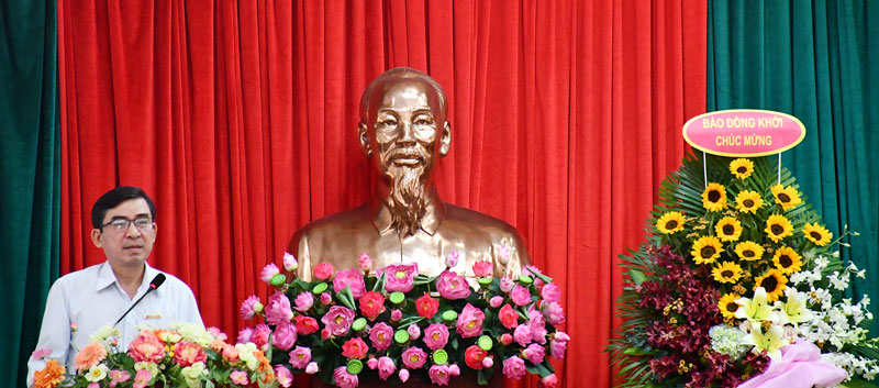 Giới thiệu trang thông tin điện tử Ban Chấp hành Đảng bộ tỉnh Chánh Văn phòng Tỉnh ủy, Trưởng ban biên tập trang thông tin điện tử Ban Chấp hành Đảng bộ tỉnh Bùi Văn Bia giới thiệu website.