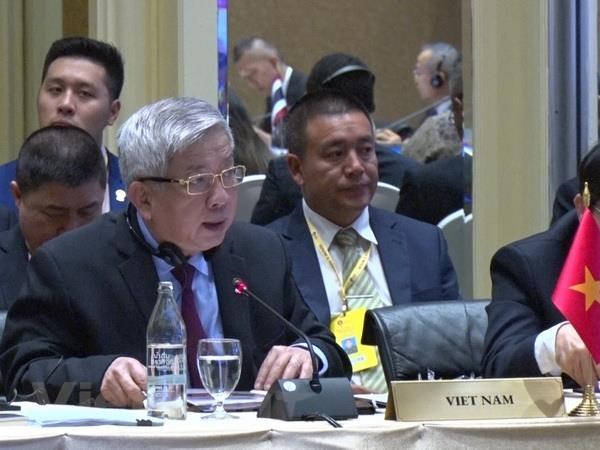 Việt Nam tham dự hội nghị quan chức quốc phòng cấp cao ASEAN Thượng tướng Nguyễn Chí Vịnh tham dự hội nghị. Ảnh: Phóng viên TTXVN tại Bangkok