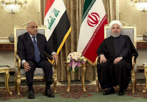 Tổng thống Iran Hassan Rouhani (phải) và Thủ tướng Iraq Adel Abdul Mahdi. Nguồn: Reuters