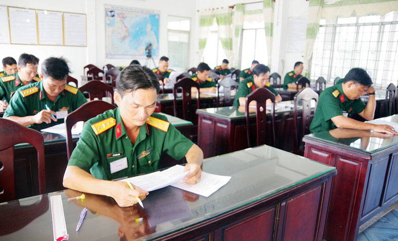 Hội thi Thủ kho quân khí giỏi năm 2019 Thí sinh tham gia hội thi.