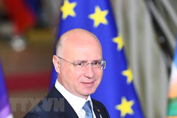 Ông Pavel Filip, khi giữ chức Thủ tướng Moldova, tới dự cuộc họp ở Brussels, Bỉ, ngày 24-11-2017. Ảnh: AFP/TTXVN