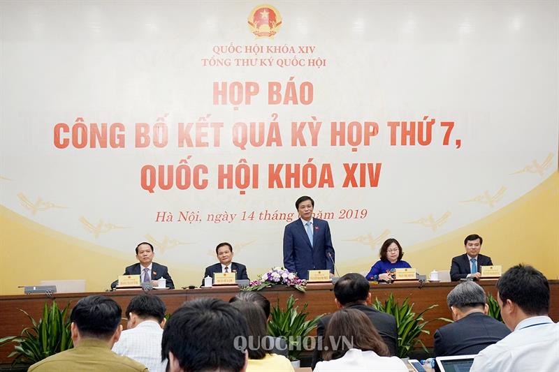 Tổng thư ký Quốc hội, Chủ nhiệm Văn phòng Quốc hội Nguyễn Hạnh Phúc chúc mừng Ngày Báo chí Cách mạng Việt Nam Tổng thư ký Quốc hội, Chủ nhiệm Văn phòng Quốc hội Nguyễn Hạnh Phúc chủ trì họp báo công bố kết quả kỳ họp Quốc hội