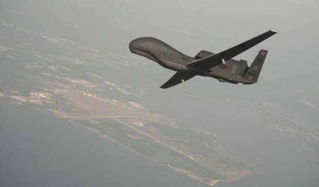 Máy bay do thám không người lái RQ-4A của Mỹ. Ảnh: Northrop Grumman/TTXVN