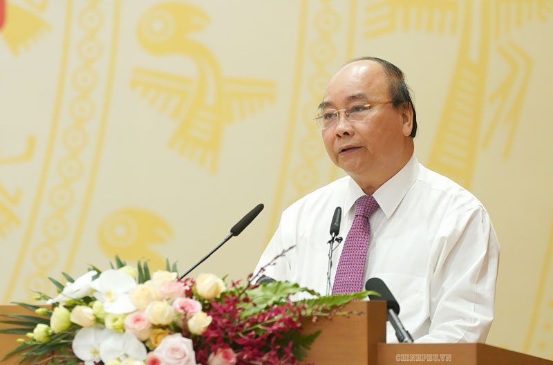 Thủ tướng: Kiên quyết không để vướng mắc kéo dài Thủ tướng phát biểu tại phiên họp. Ảnh: VGP/Quang Hiếu