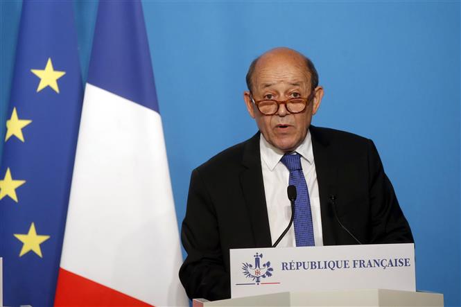 Ngoại trưởng Pháp Jean-Yves Le Drian. Ảnh: AFP/TTXVN