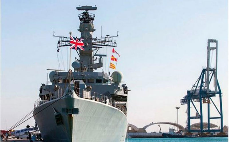 Tàu chiến HMS Duncan. (Nguồn: AFP/Getty Images)