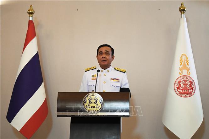 Thủ tướng Thái Lan Prayut Chan-o-cha phát biểu tại lễ tuyên thệ ở Bangkok ngày 11-6-2019. Ảnh: AFP/TTXVN