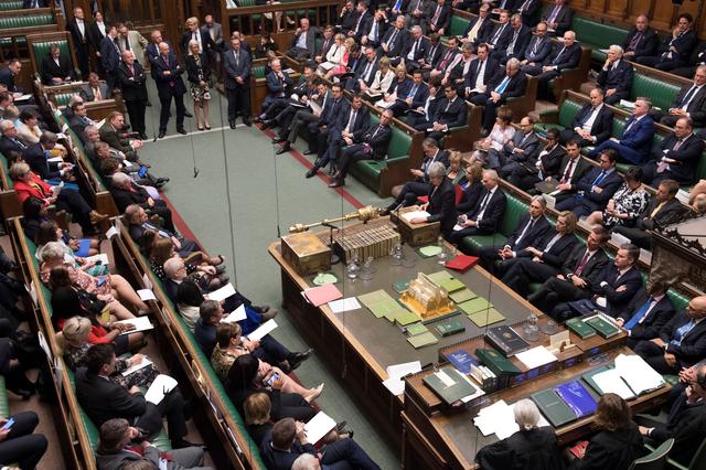 Toàn cảnh phiên họp Hạ viện Anh tại thủ đô London ngày 3-4-2019. Ảnh: AFP/TTXVN