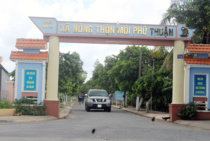 Xã nông thôn mới Phú Thuận.