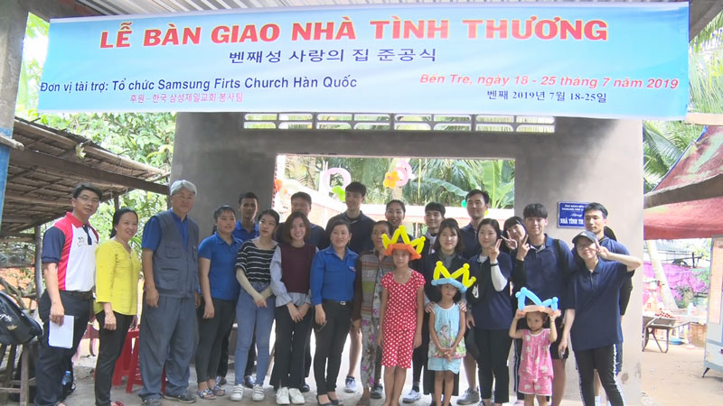 Đơn vị tài trợ bàn giao nhà tình thương