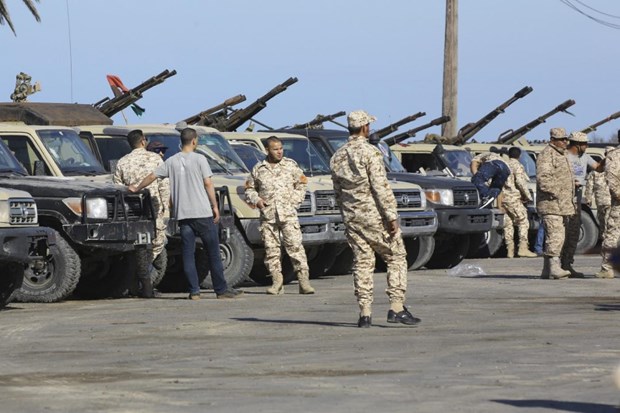 Libya: Lực lượng an ninh bắt giữ nhiều thủ lĩnh al-Qaeda Lực lượng ủng hộ GNA ở ngoại ô Tripoli. (Ảnh: AFP)
