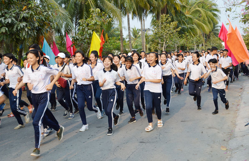 Khối thể thao ngành giáo dục và đào tạo luôn có lực lượng tham gia đông đảo.