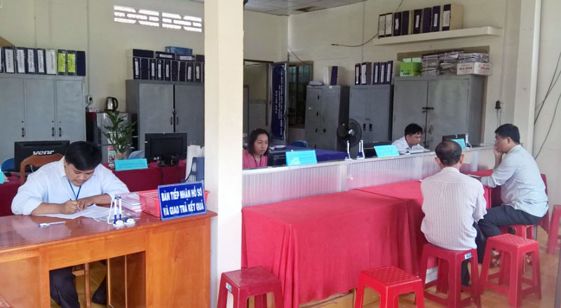 Tường Đa thực hiện tốt công tác cải cách hành chính Bộ phận tiếp nhận và trả kết quả của UBND xã Tường Đa, huyện Châu Thành.