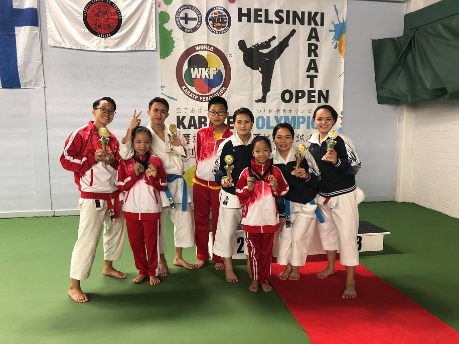 Giải Karate Helsinki mở rộng: Đoàn Karatedo Việt Nam giành 14 huy chương
