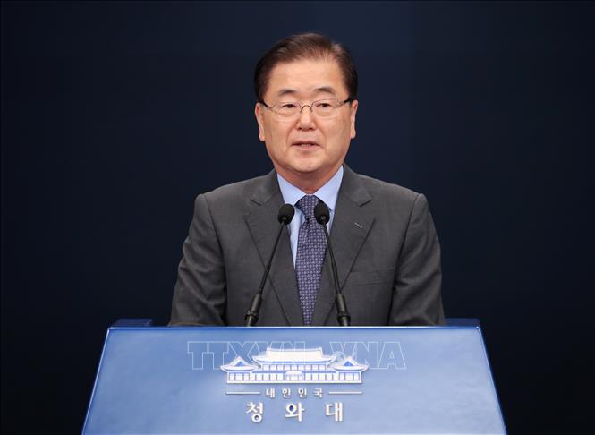 Hàn Quốc quan ngại về các vụ phóng mới nhất của Triều Tiên Ông Chung Eui-yong. Ảnh: YONHAP/TTXVN