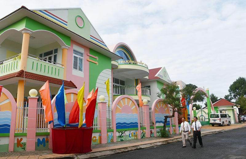 Trường Mẫu giáo Phú Hưng đạt chuẩn góp phần đạt tiêu chí nông thôn mới.