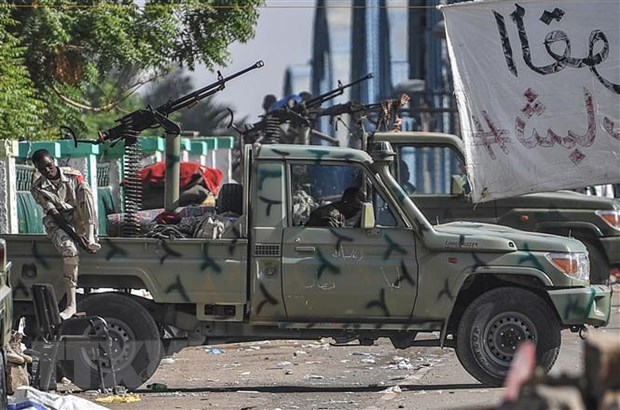 Binh sĩ Sudan được triển khai tại Khartoum ngày 30-4-2019. Nguồn: AFP/TTXVN
