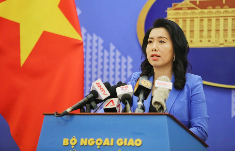 Yêu cầu Trung Quốc rút toàn bộ nhóm tàu Hải Dương 08 khỏi vùng biển Việt Nam Người phát ngôn Bộ Ngoại giao Lê Thị Thu Hằng.