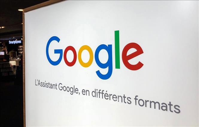 Biểu tượng Google tại một cửa hàng ở Lille, Pháp. Ảnh: AFP/TTXVN