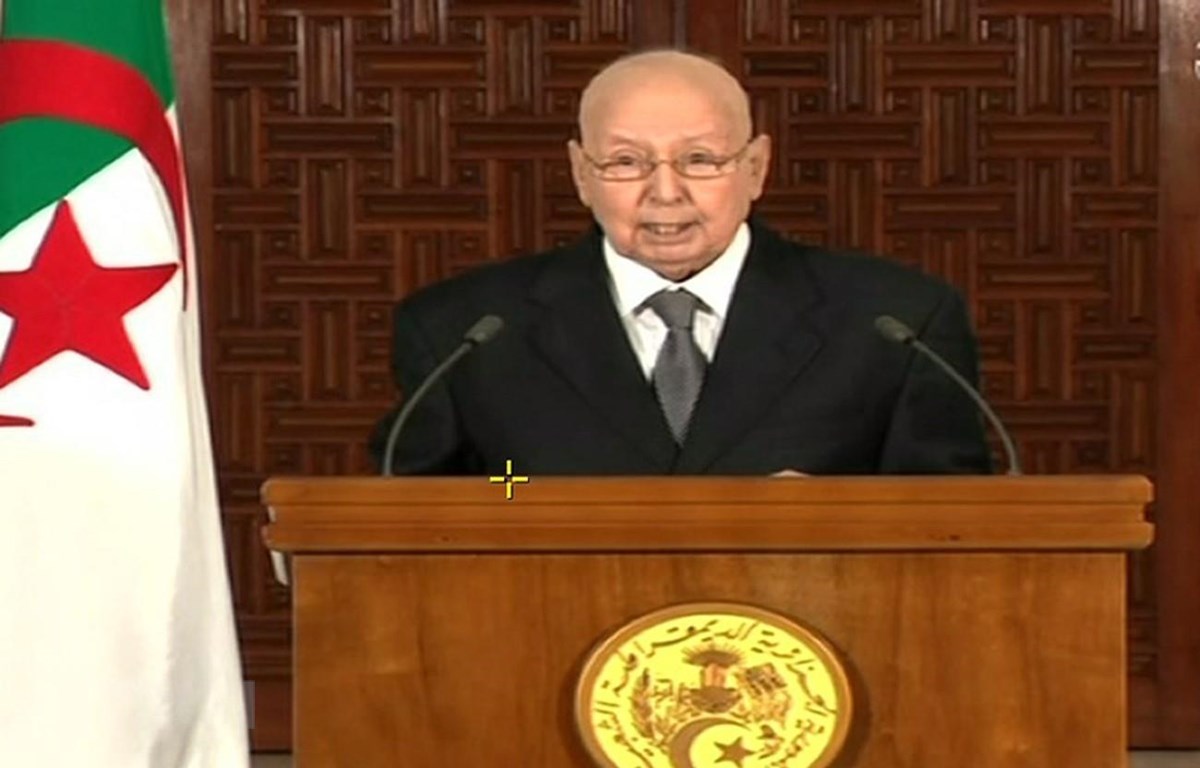 Algeria ấn định thời điểm bầu cử tổng thống trong tháng 12 Tổng thống Algeria tạm quyền Abdelkader Bensalah. Ảnh: AFP/TTXVN