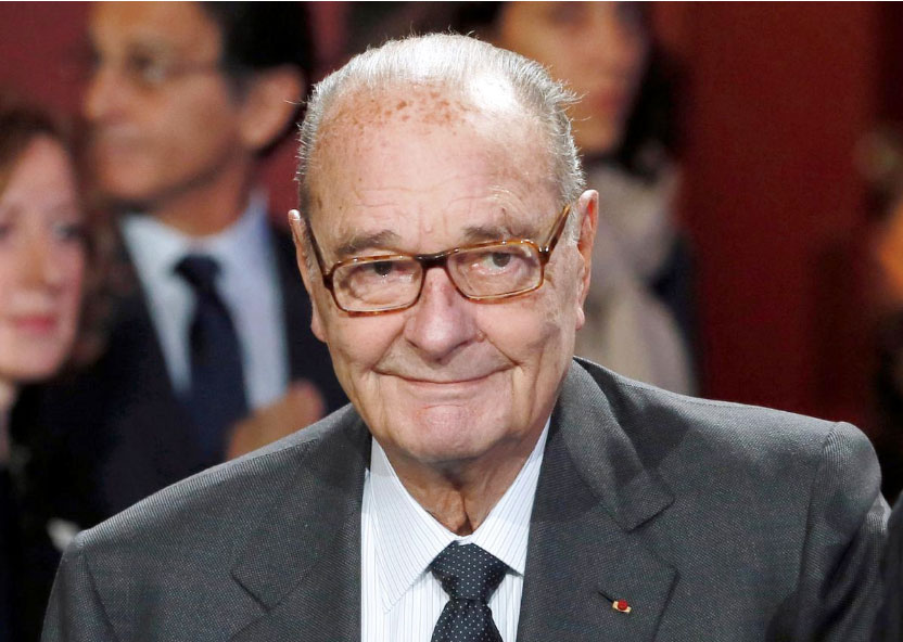 Cựu Tổng thống Pháp Chirac. Ảnh: Reuters