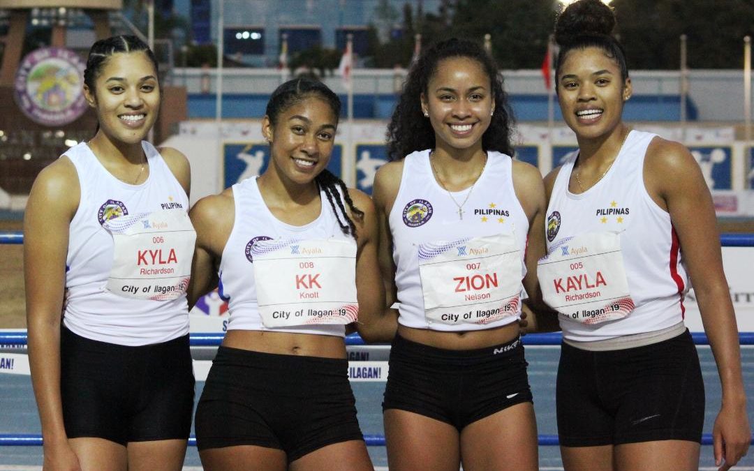 Zion Nelson và Kristina Knott (giữa) là 2 đối thủ của Lê Tú Chinh ở nội dung 100m