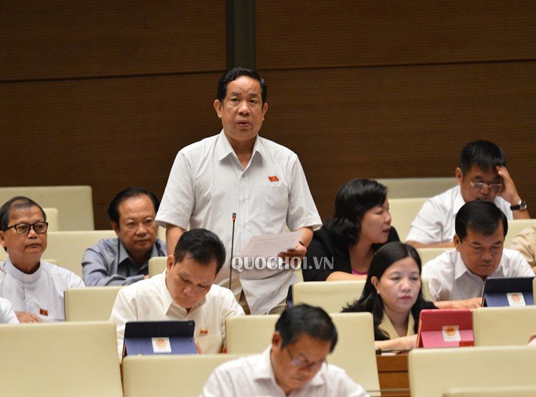 Đại biểu Đặng Thuần Phong - Phó chủ nhiệm Ủy ban về Các vấn đề xã hội của QH tham gia góp ý dự án Luật Chứng khoán (sửa đổi). Ảnh: quochoi.vn