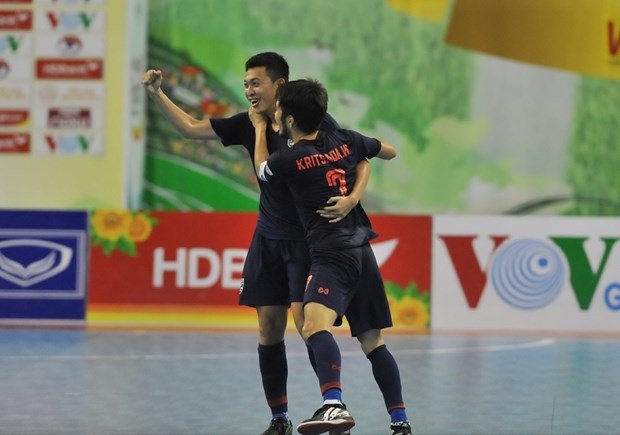 Tuyển futsal Thái Lan vô địch giải futsal HDBank Đông Nam Á 2019.