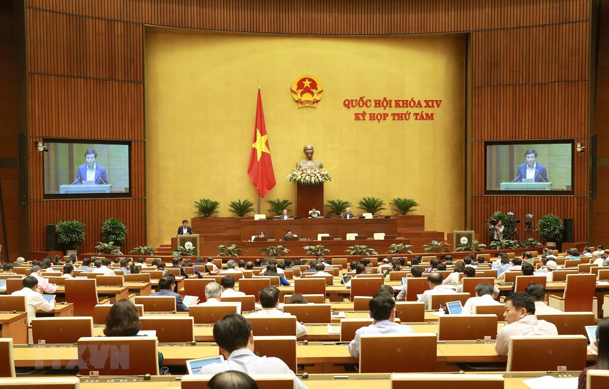 Quốc hội bắt đầu thảo luận về kinh tế - xã hội Quang cảnh Quốc hội. Ảnh: Doãn Tấn/TTXVN