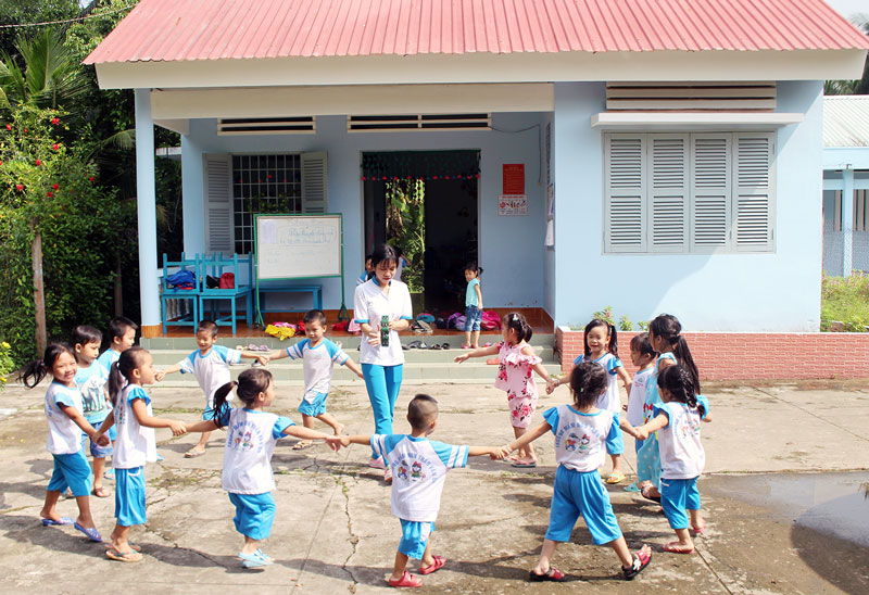 Điểm Trường Mẫu giáo Trần Văn Ơn, ấp Phước Thành, xã Phước Thạnh.